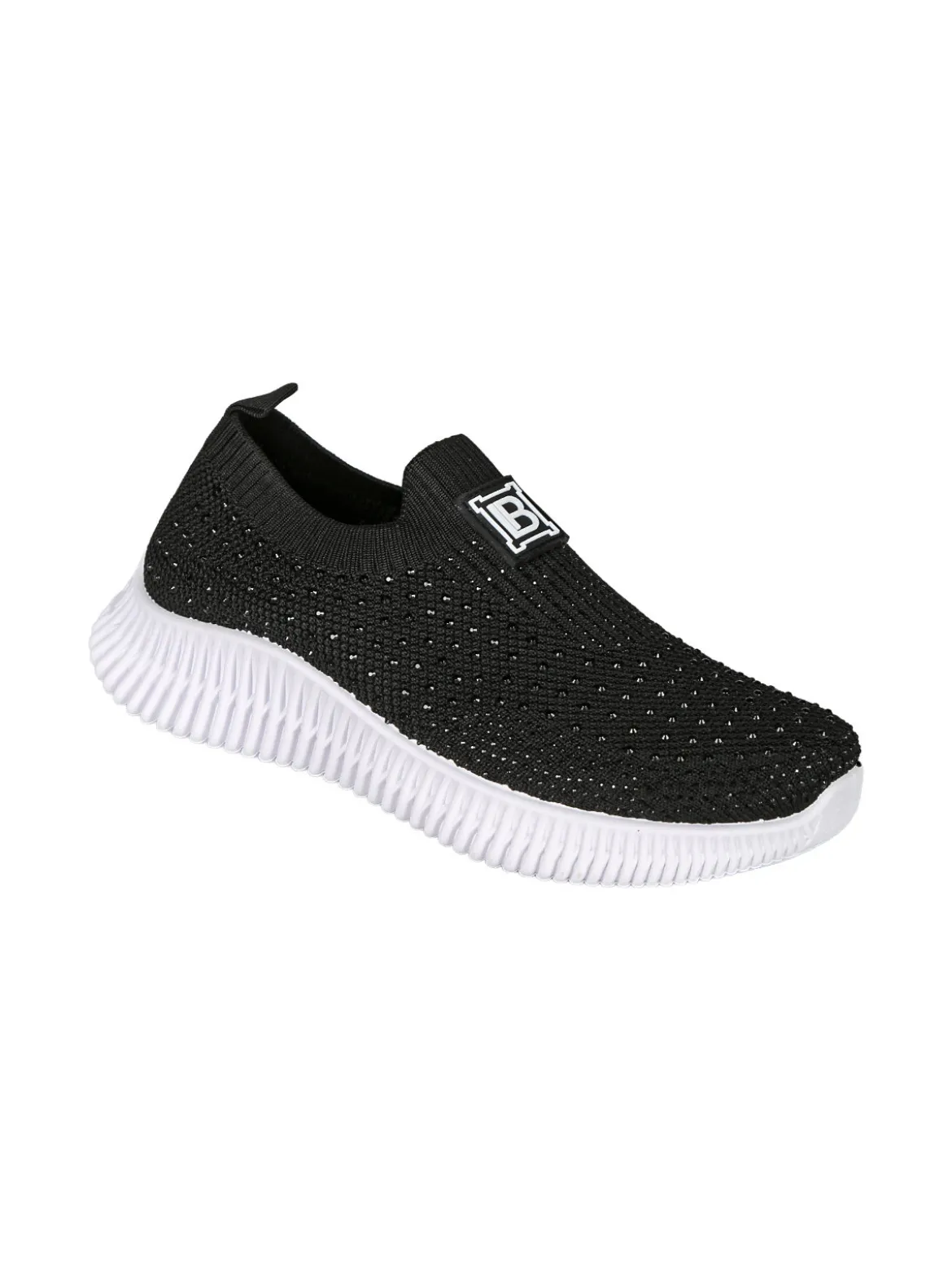 Laura Biagiotti Sneakers donna slip on con borchie - nero