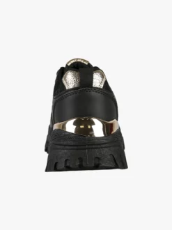 Laura Biagiotti Sneakers donna sportive lurex con suola alta - nero