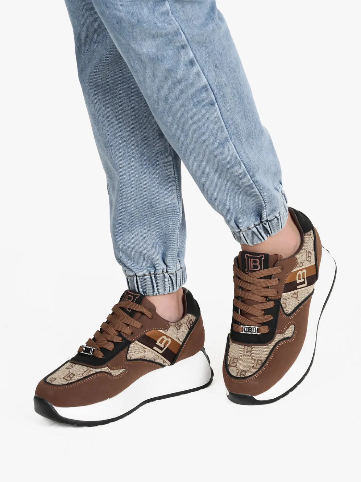 Laura Biagiotti Sneakers donna stringate con platform