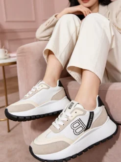 Laura Biagiotti Sneakers donna stringate con platform - nero
