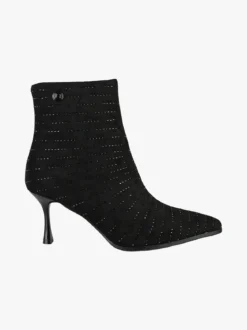 Laura Biagiotti Stivaletti donna con tacco e piccole borchie - nero