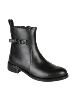 Laura Biagiotti Stivaletti donna minimal bassi con zip - nero