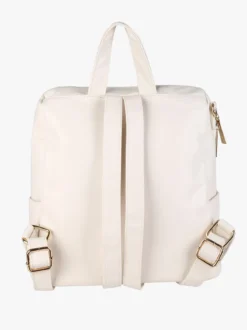 Laura Biagiotti Zaino donna in ecopelle con monogramma - panna
