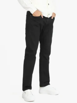 Lee Jeans uomo nero straight leg slim fit