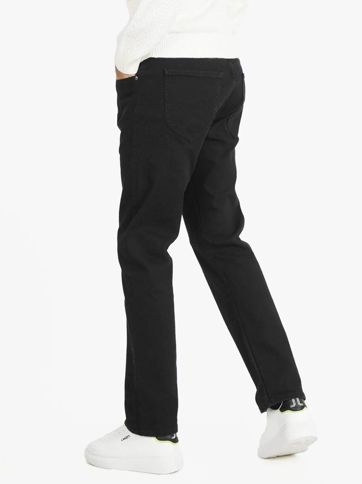 Lee Jeans uomo nero straight leg slim fit