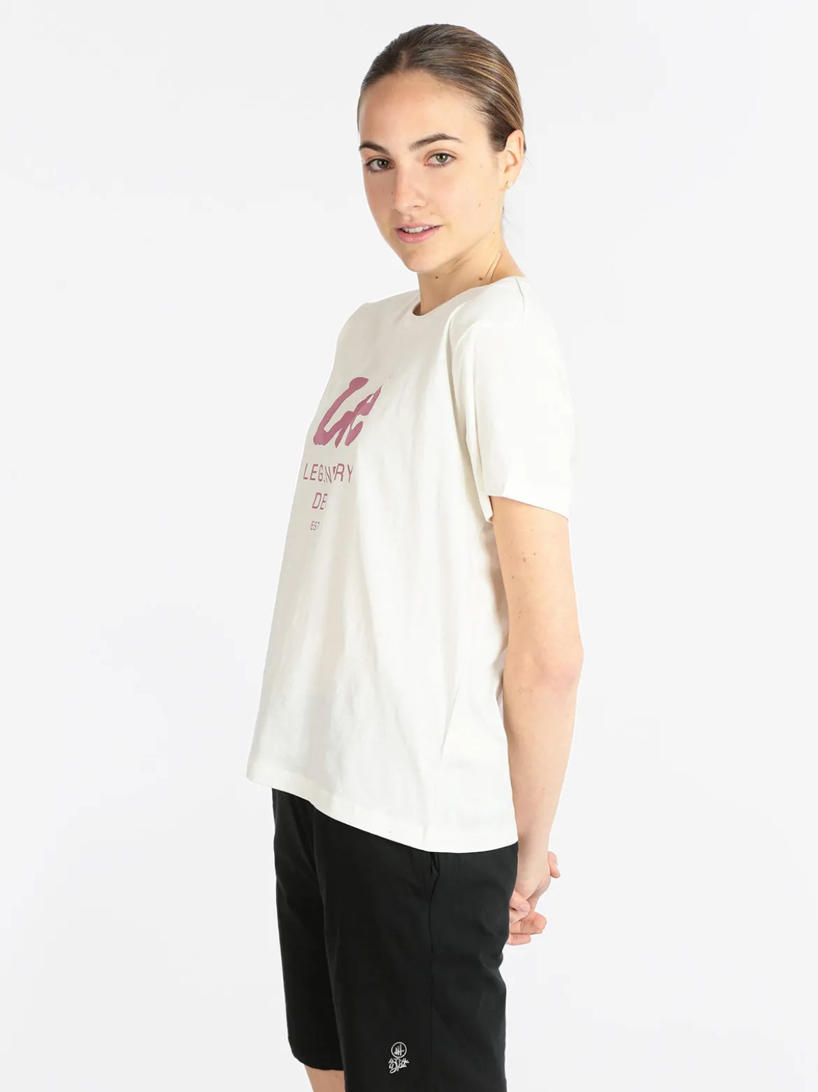 Lee Legendary Denim Tee T-shirt donna manica corta con scritta