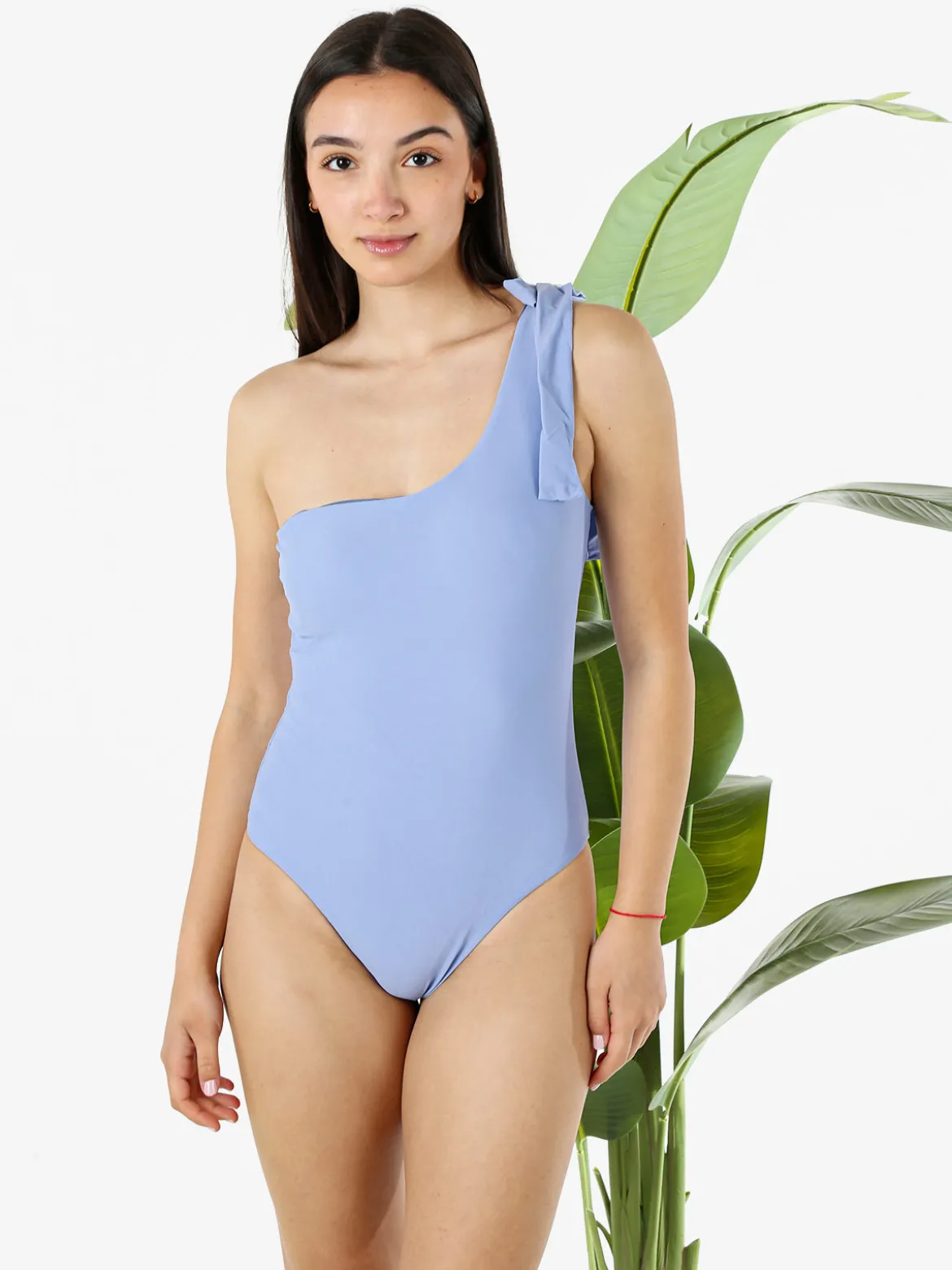 Leonado Costume da bagno intero da donna monospalla - viola