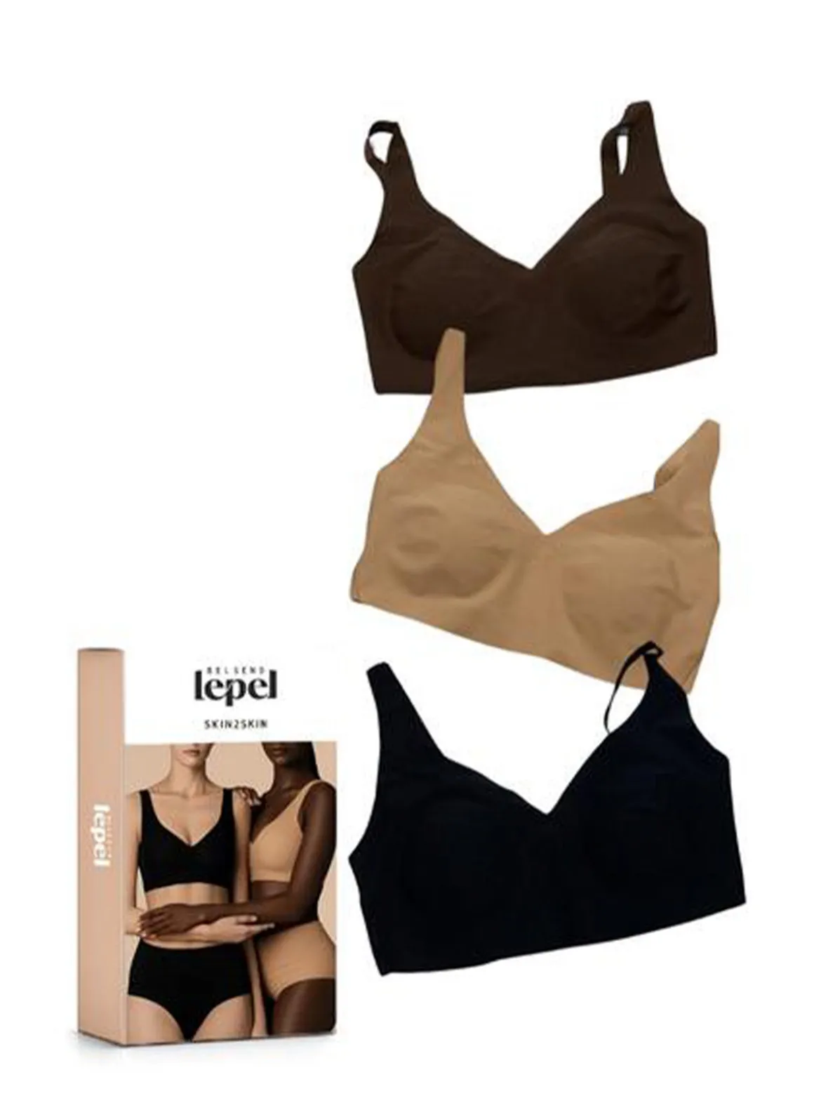 Lepel SKIN2SKIN BRA Reggiseno donna in microfibra senza cuciture - nudo