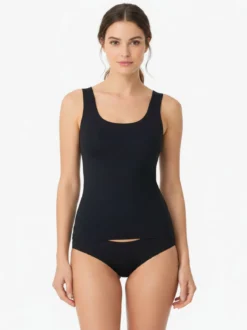 Lepel SKIN2SKIN TOPBRA Top con reggiseno in microfibra - nero