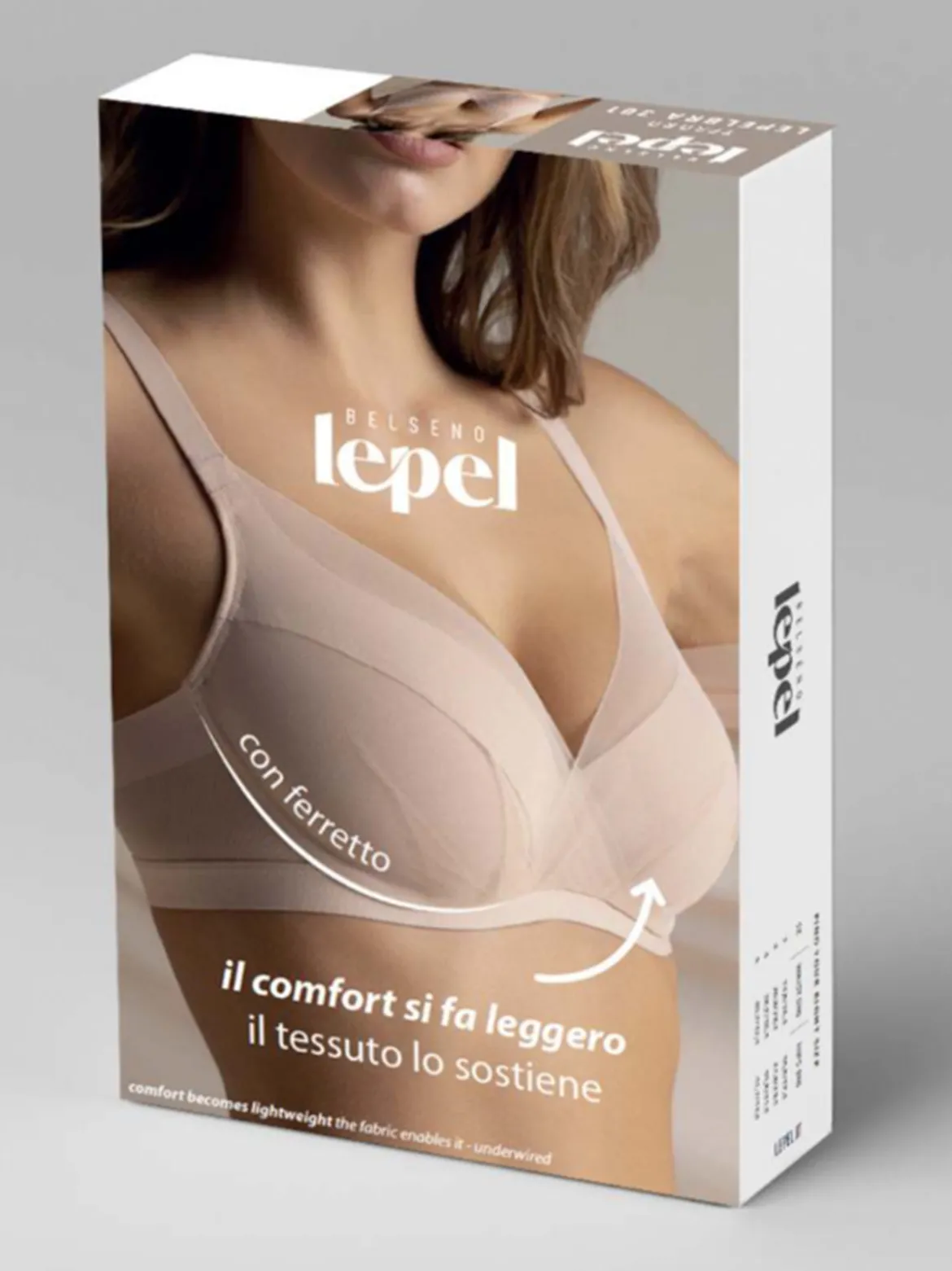 Lepel TESORO LEPELBRA 301 Reggiseno donna con ferretto coppa C - nero