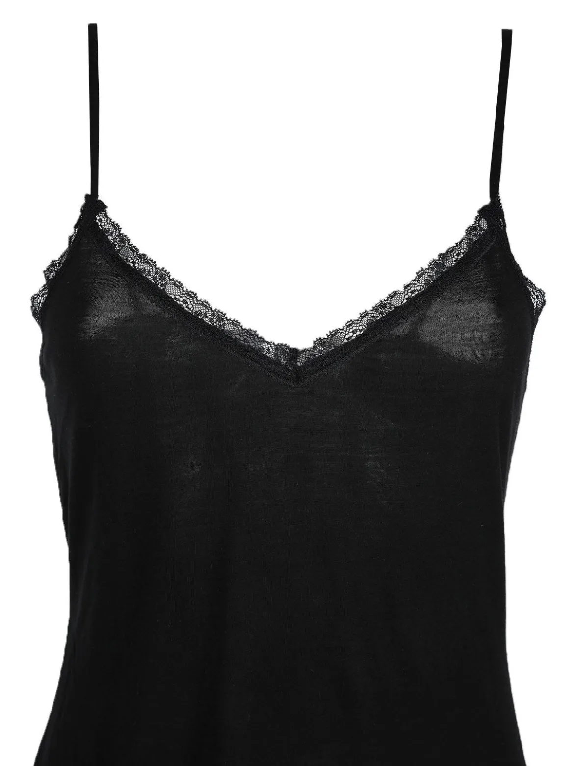 Liabel Canotta in pizzo spalline sottili