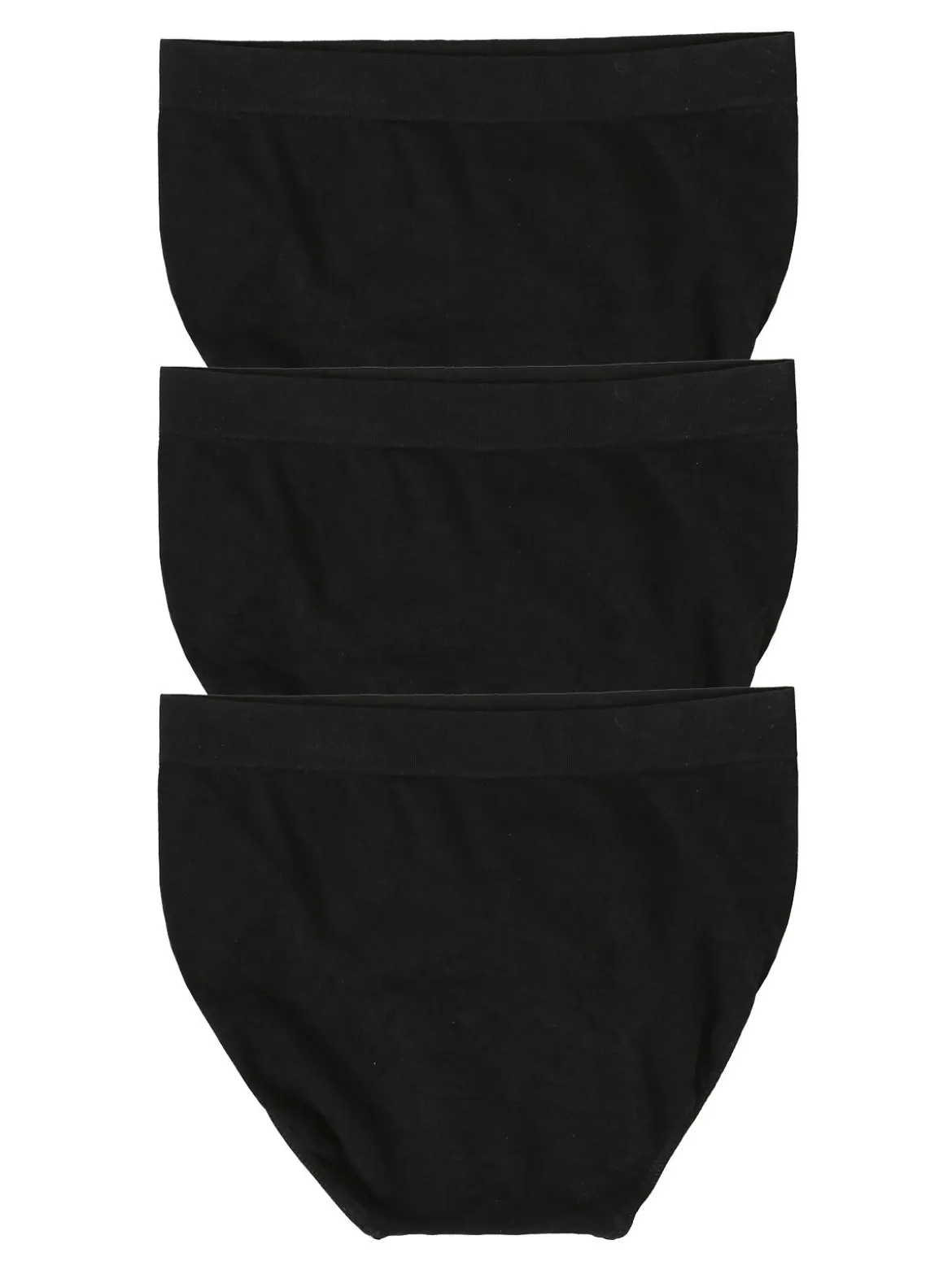Liabel Confezione da 3 slip donna a vita alta in microfibra - nero