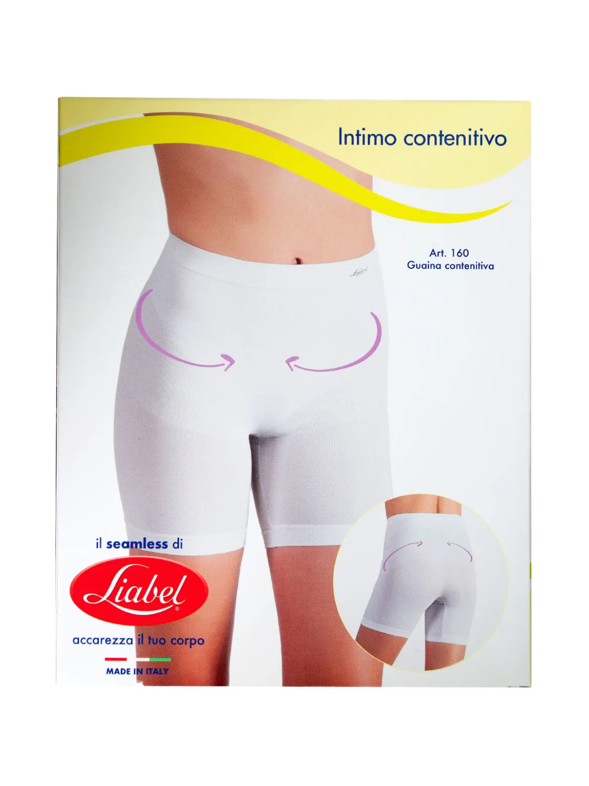Liabel Guaina contenitiva da donna in microfibra - bianco