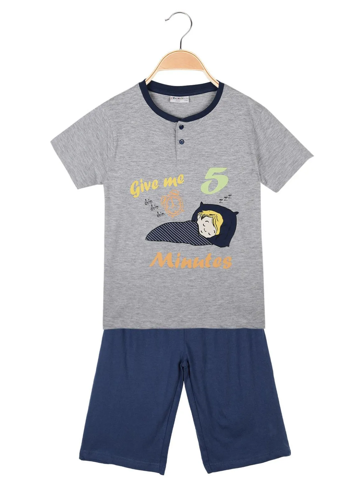 Liabel Pigiama corto in cotone T-shirt + pantaloncino