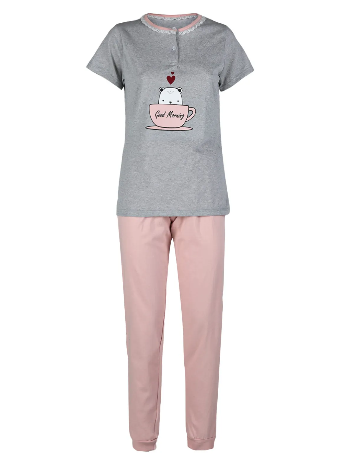 Linea Ambro Pigiama corto da donna con doppio pantalone