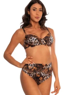 Linea Sprint Bikini donna maculato a vita alta