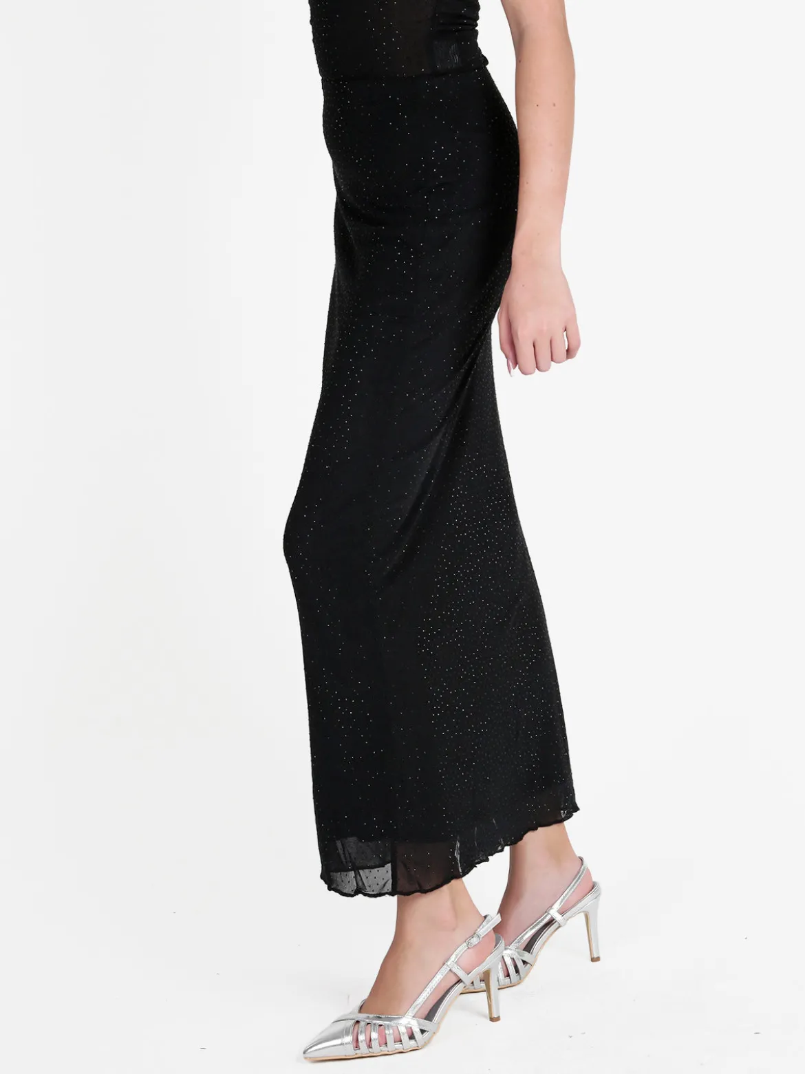 Lissimo Gonna lunga in tulle con strass