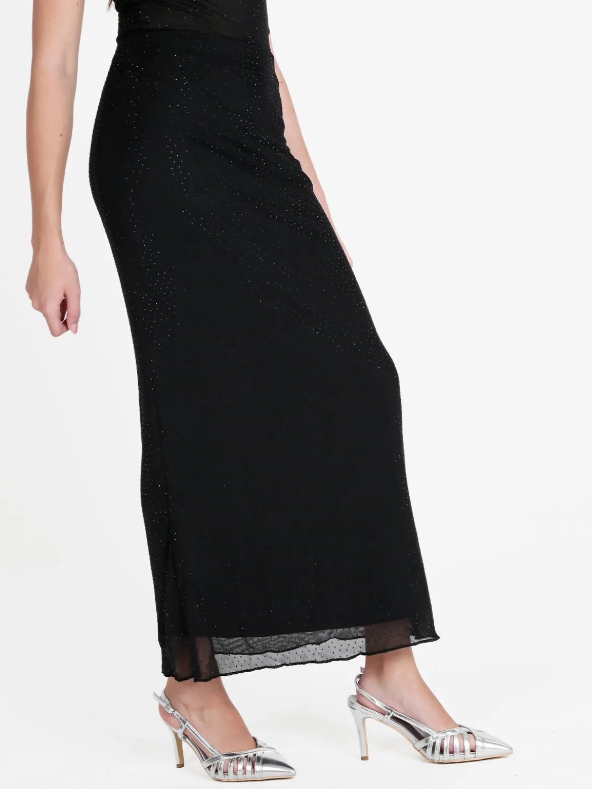 Lissimo Gonna lunga in tulle con strass