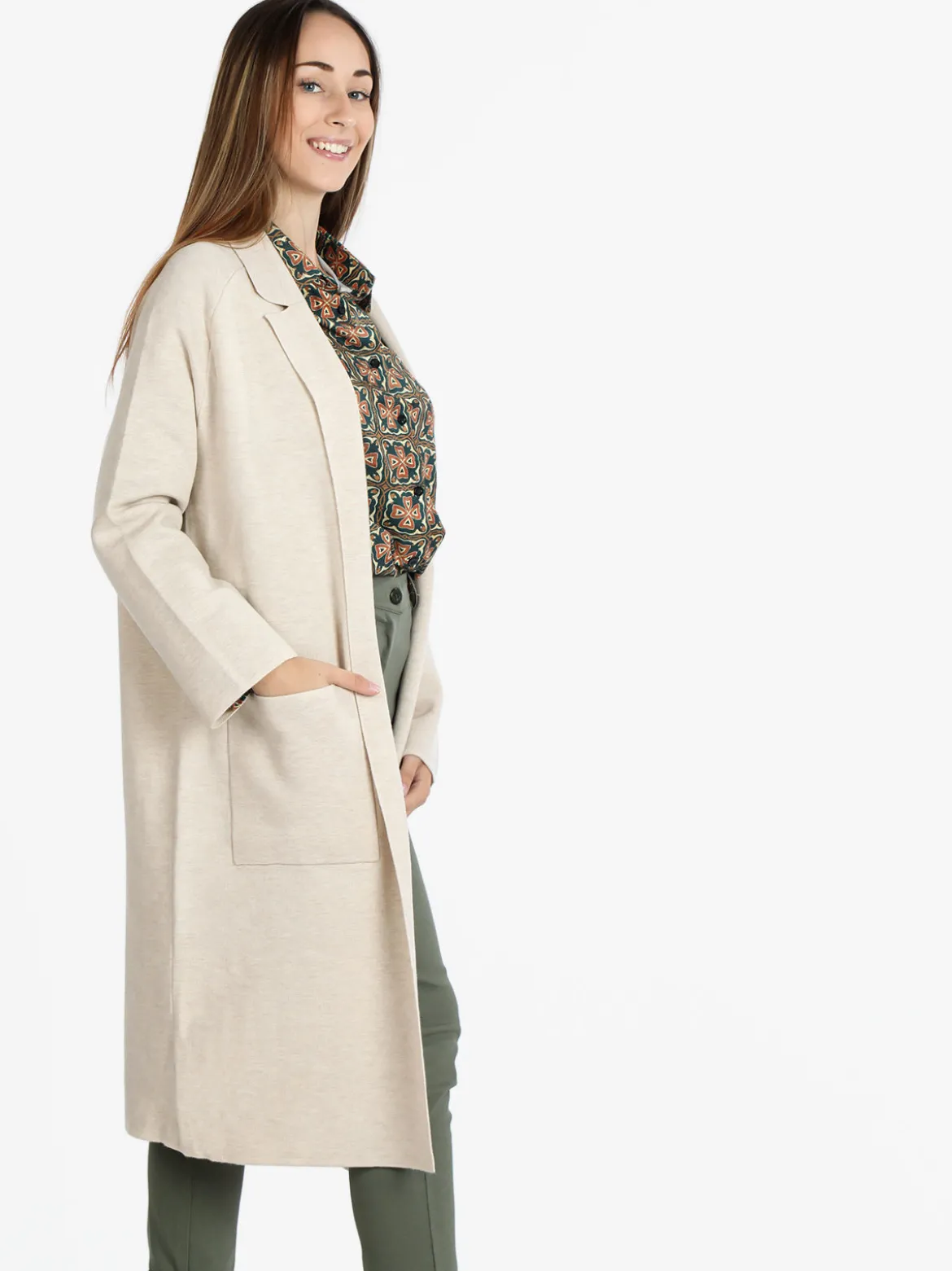 Lois & Pepe Cappotto in maglia lungo da donna