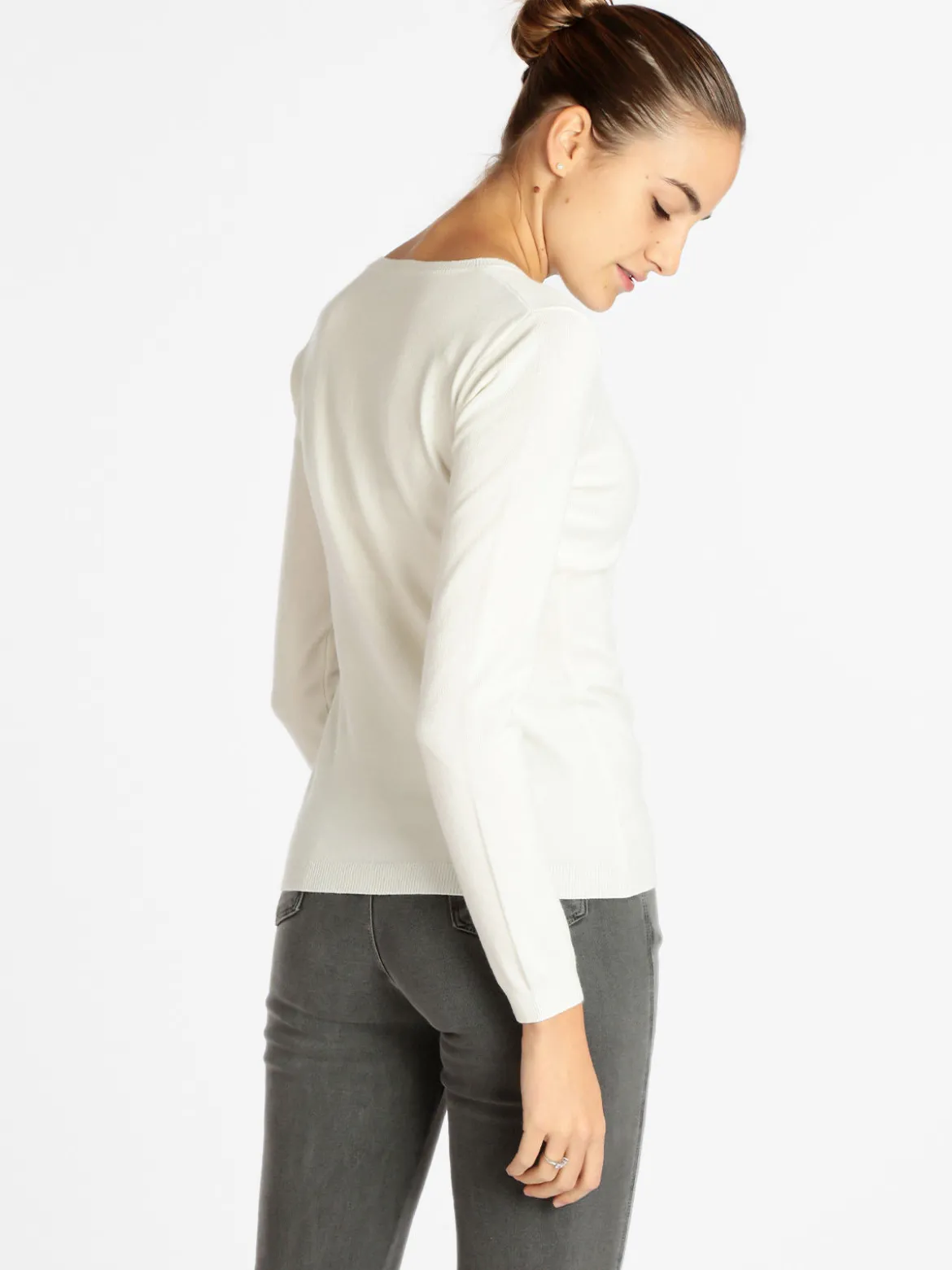 Lois & Pepe Cardigan girocollo da donna con bottoni