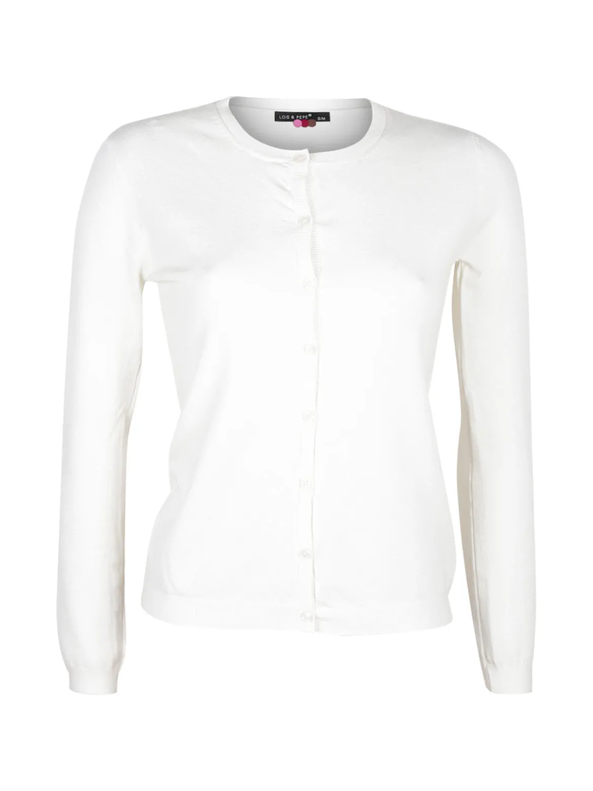 Lois & Pepe Cardigan girocollo da donna con bottoni