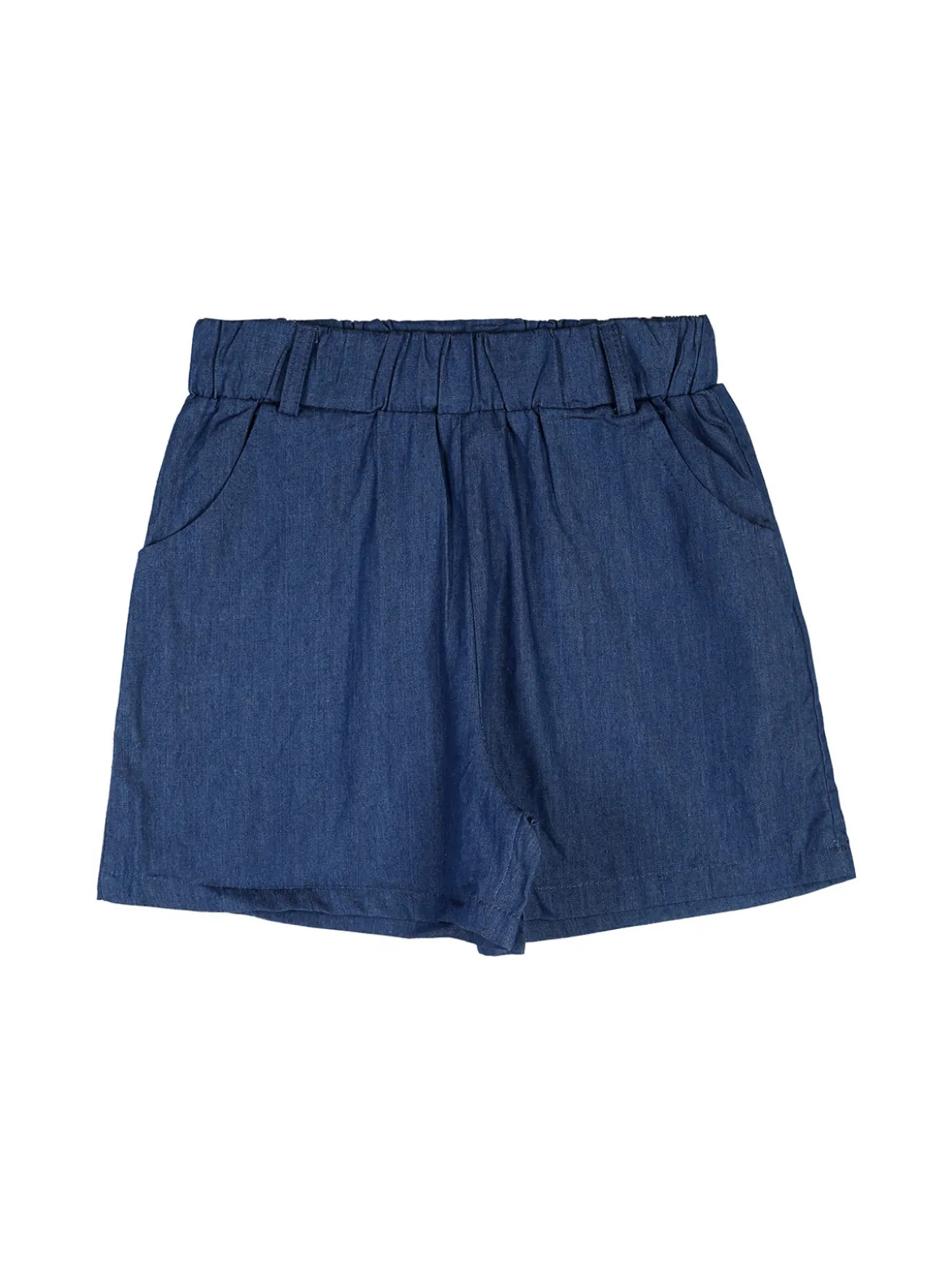 Lollitop Completo corto da bambina con t-shirt e shorts effetto jeans con cintura - rosa