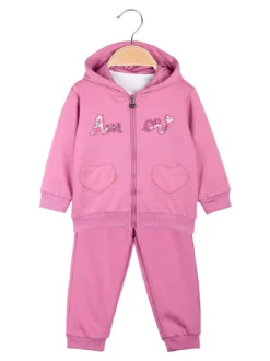 Lollitop Completo da neonata 3 pezzi con cappuccio e zip