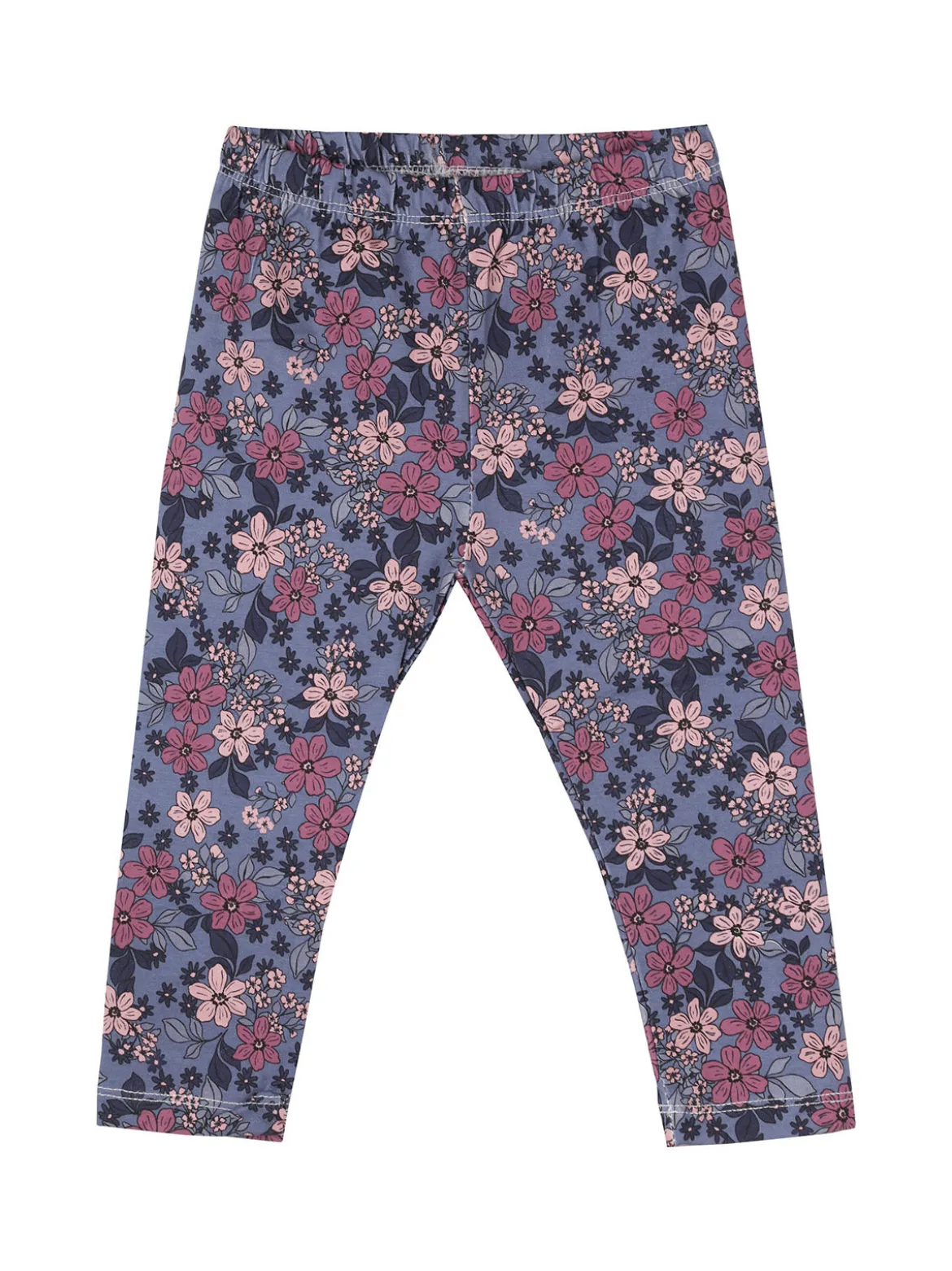 Lollitop Completo 2 pezzi da neonata con maglietta e leggings fiorati - bianco