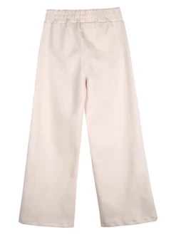 Lollitop Completo 2 pezzi da ragazza con cappuccio e pantaloni a gamba larga - beige