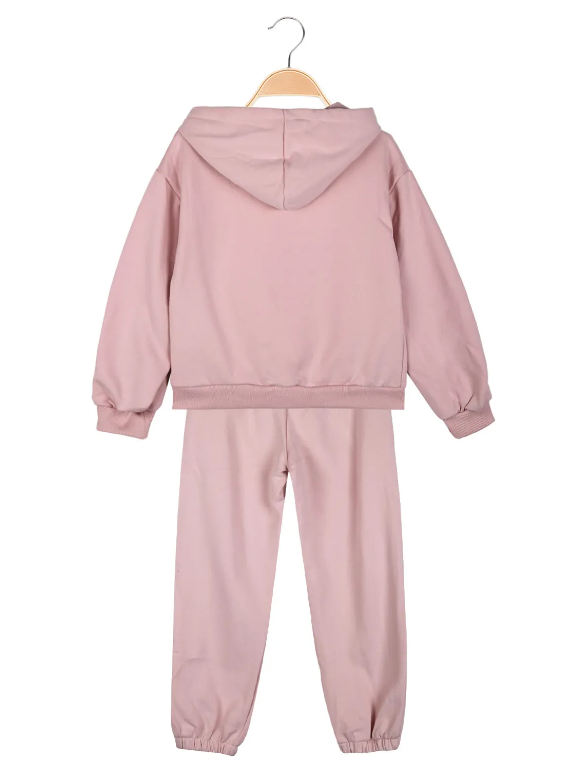 Lollitop Completo tuta 2 pezzi da bambina con cappuccio - rosa