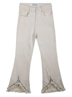 Lollitop Pantaloni da bambina a zampa con pietre