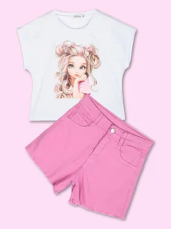 Lollitop Shorts da ragazza con finale sfrangiato