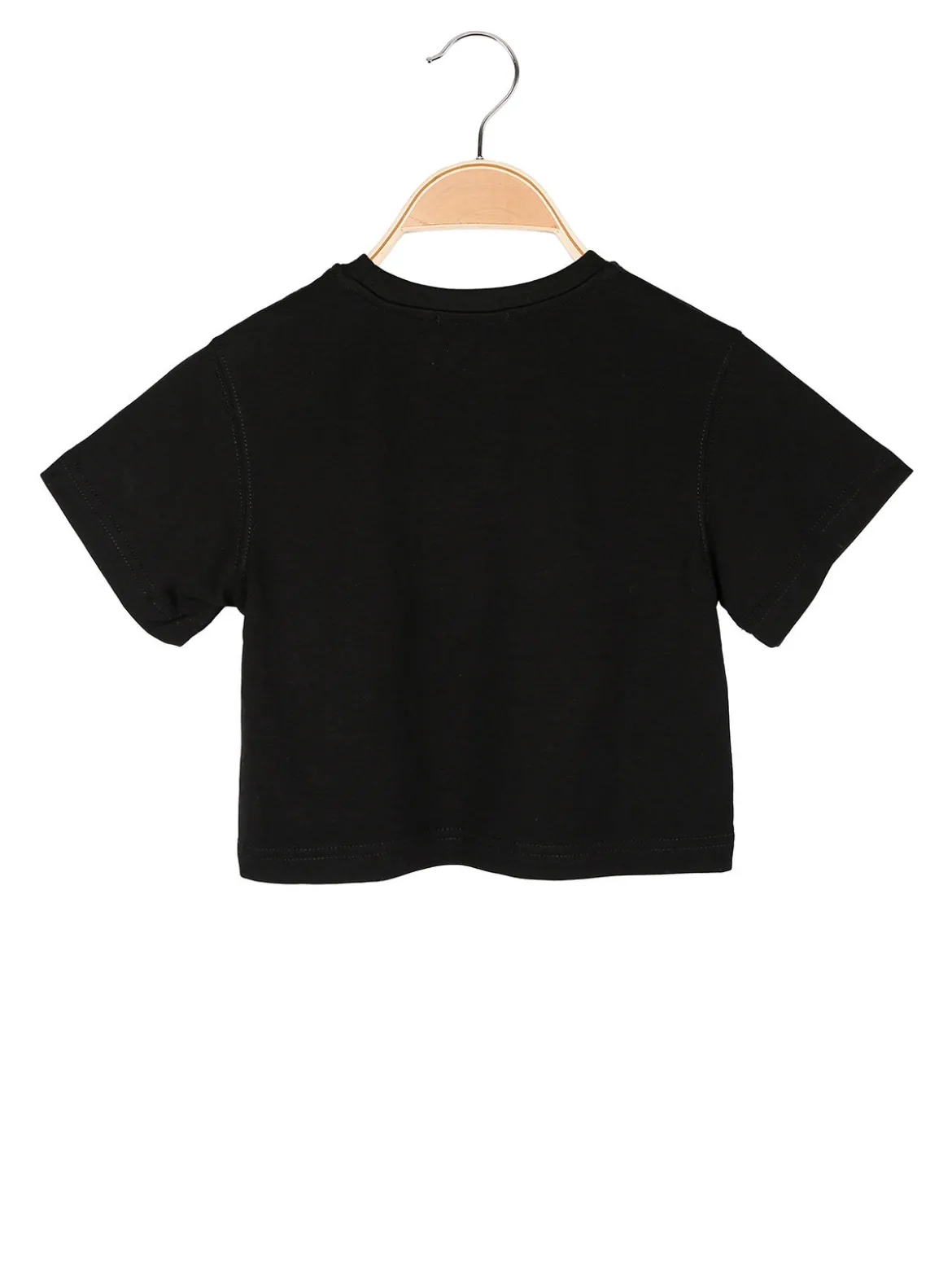 Lollitop T-shirt cropped da ragazza con strass