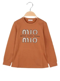 Lollitop T-shirt da ragazza a maniche lunghe - cuoio