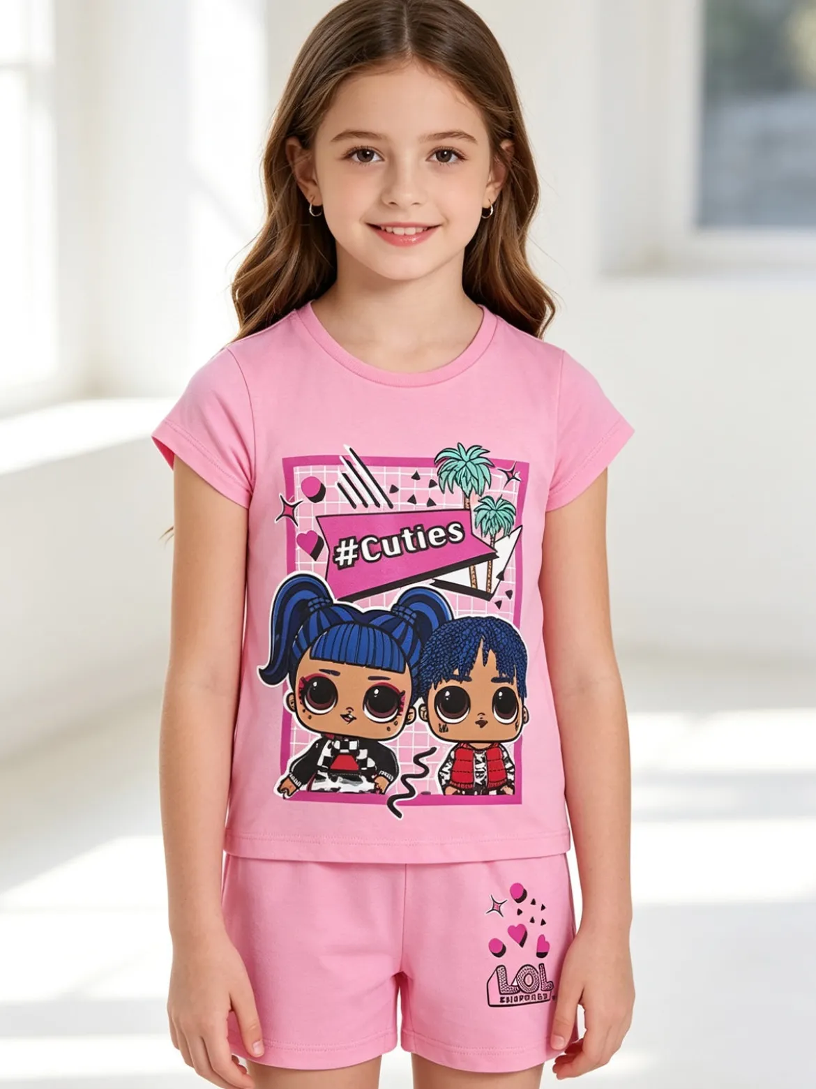 Lol Surprise! Completo corto bambina con stampa