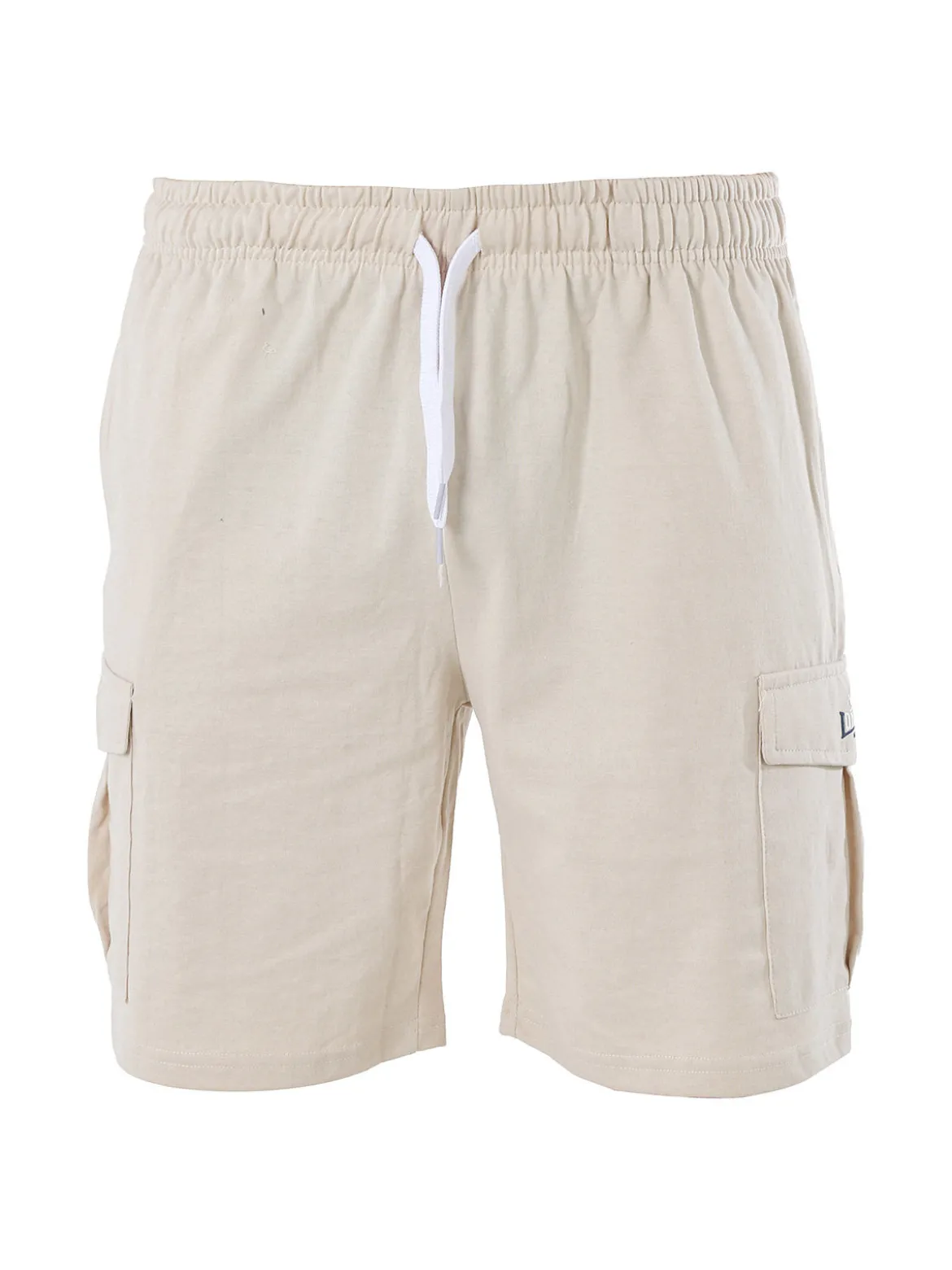 Lonsdale Bermuda sportivi da uomo con tasconi laterali e coulisse - naturale