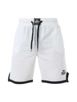 Lonsdale Bermuda sportivi da uomo in cotone con logo - bianco