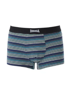 Lonsdale Boxer rigati da uomo in cotone - nero