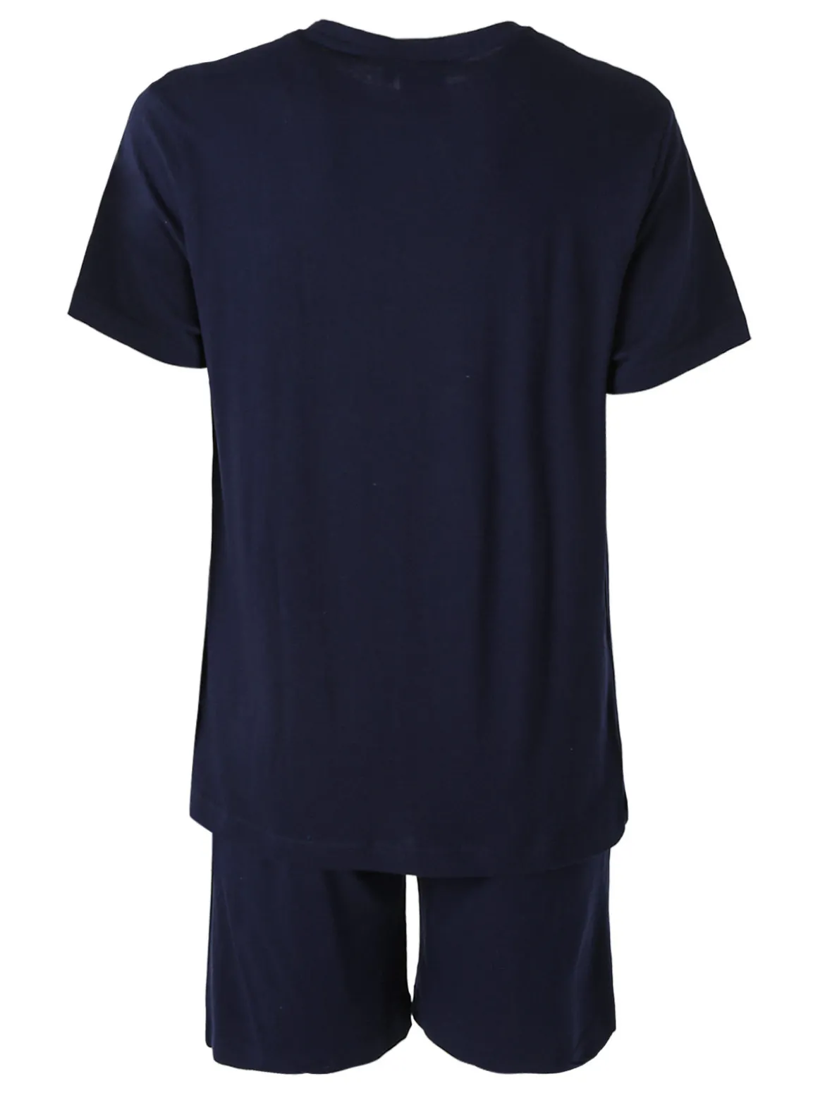 Lonsdale Completo corto da uomo in cotone con logo - blu scuro