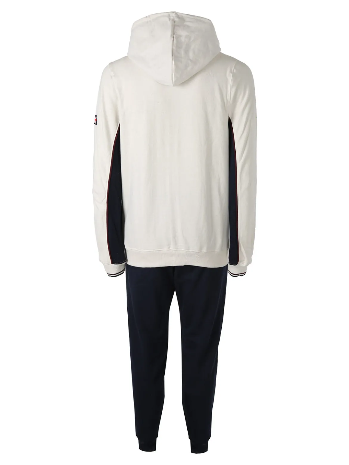 Lonsdale Completo tuta da uomo con cappuccio e zip - panna