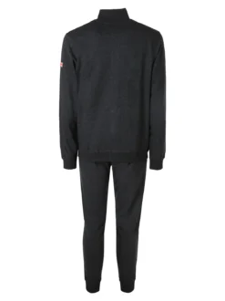 Lonsdale Completo tuta da uomo 2 pezzi con zip intera e stampa logo - grigio scuro