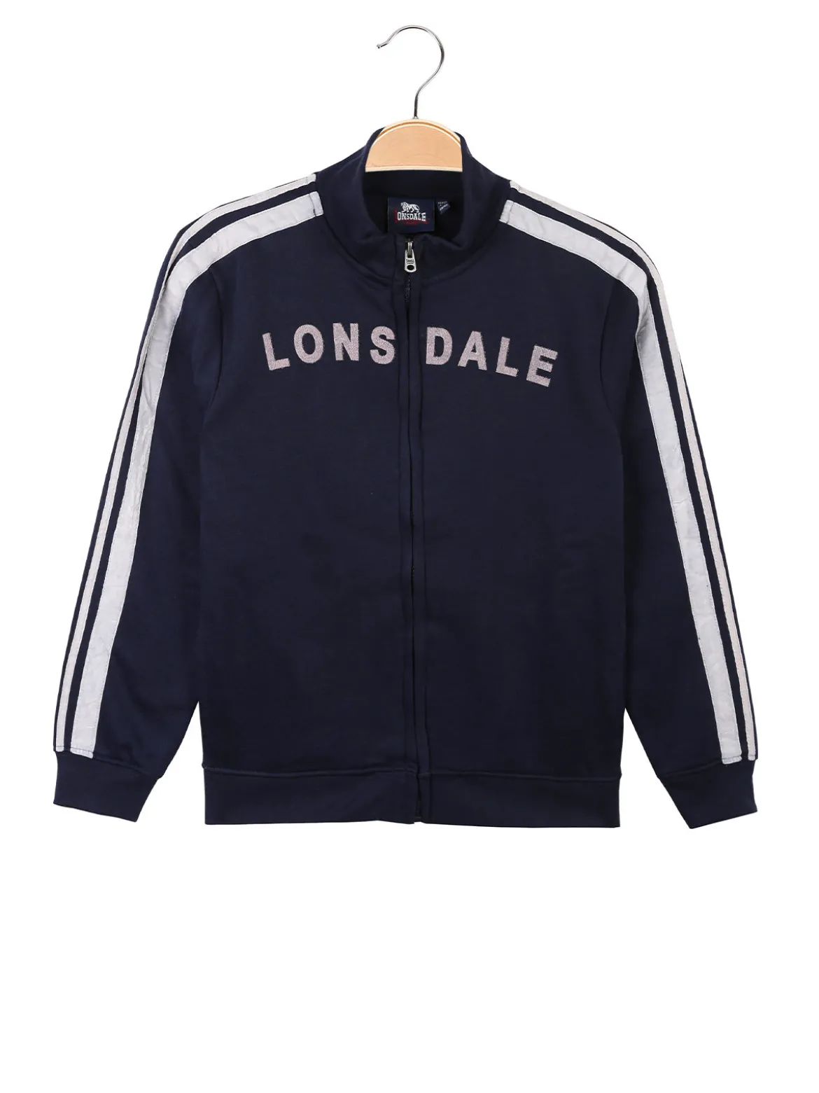 Lonsdale Felpa pesante da bambina con zip completa