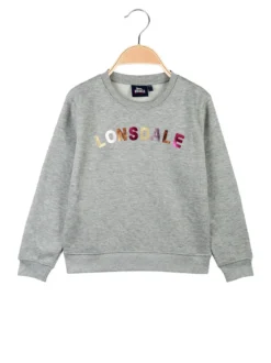 Lonsdale Felpa pesante girocollo da bambina