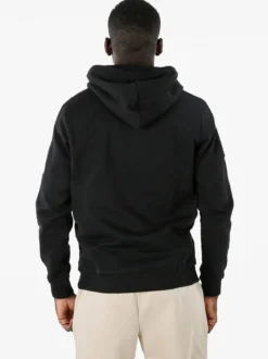 Lonsdale Felpa sportiva da uomo cappuccio e logo - nero
