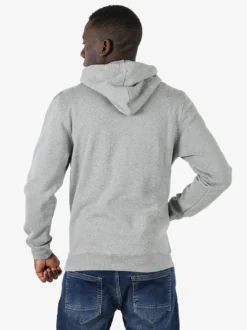 Lonsdale Felpa sportiva da uomo con cappuccio e logo - grigio