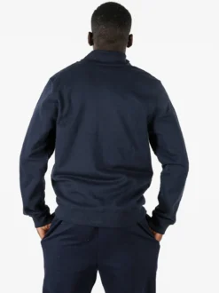 Lonsdale Felpa sportiva da uomo con zip intera - blu scuro