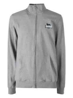 Lonsdale Felpa sportiva da uomo con zip intera - grigio
