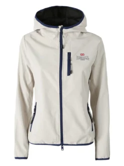 Lonsdale Giacca a vento da donna con cappuccio e zip - beige
