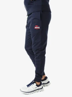 Lonsdale Pantaloni sportivi da uomo con coulisse e polsini - blu scuro