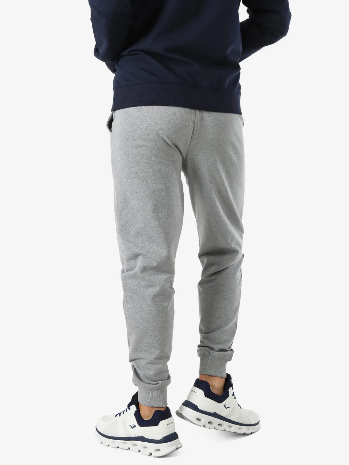 Lonsdale Pantaloni sportivi da uomo con coulisse e polsini - grigio
